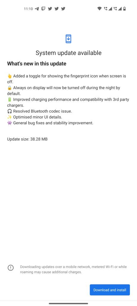 nothing phone 1 update changelog