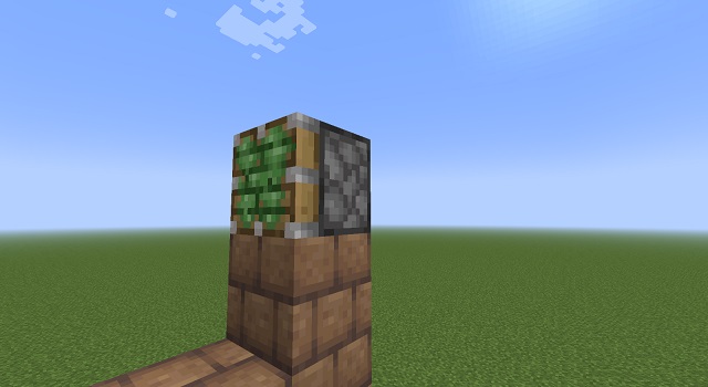 Sticky Piston on building block