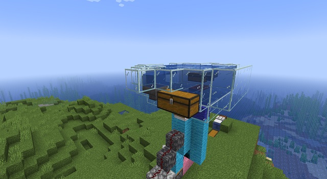 Tressure Items Collection in Afk Fish Farm of Minecraft