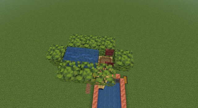 Water in Canal for TNT - How to Make a Tree Farm in Minecraft