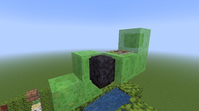 detector rail on slime block - How to Make a Tree Farm in Minecraft