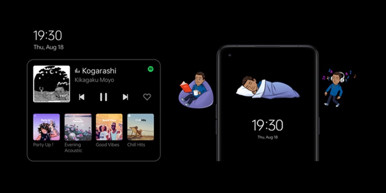 oppo always on display music apps