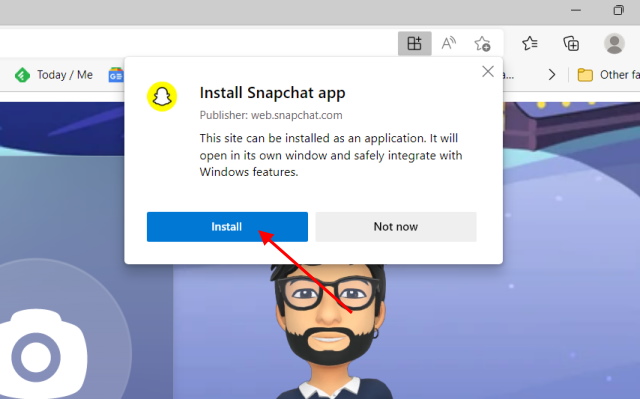 install snapchat app on laptop