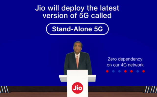 jio standalone 5g services