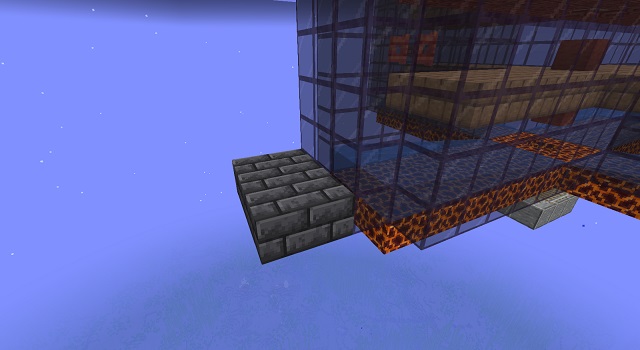 platform on any side of the Magma floor - How to Make a Creeper Farm in Minecraft