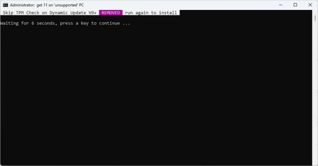 Bypass TPM check during Windows 11 updates