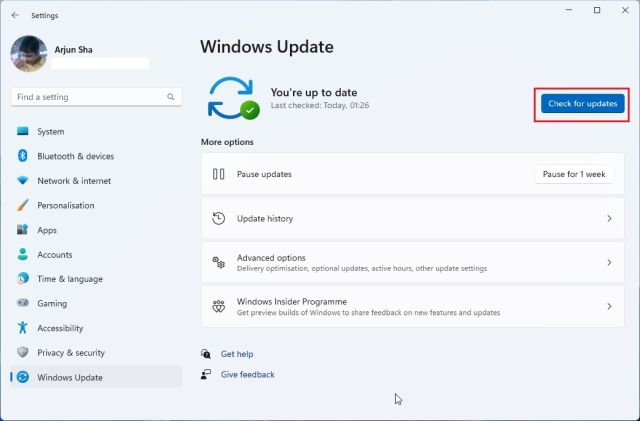 Upgrade to Windows 11 22H2 via Windows Update