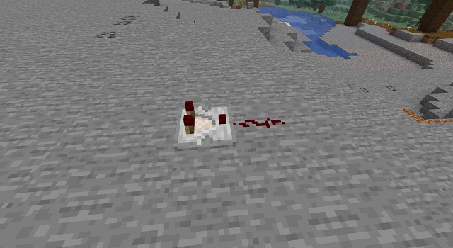 Comparator with Redstone dust