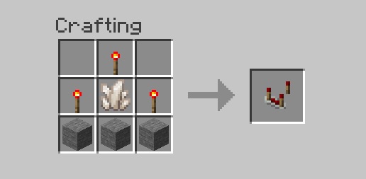 Crafting Recipe of Comparator