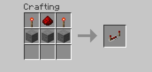 Crafting Recipe of Redstone Repeater