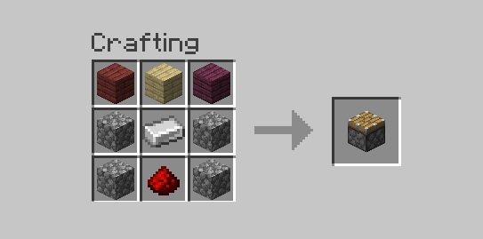 Crafting Recipe of a Piston