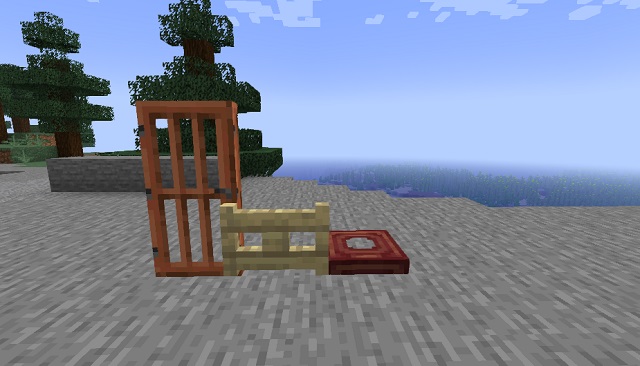 Door, Trapdoor & Fence Gate -  Redstone Components in Minecraft