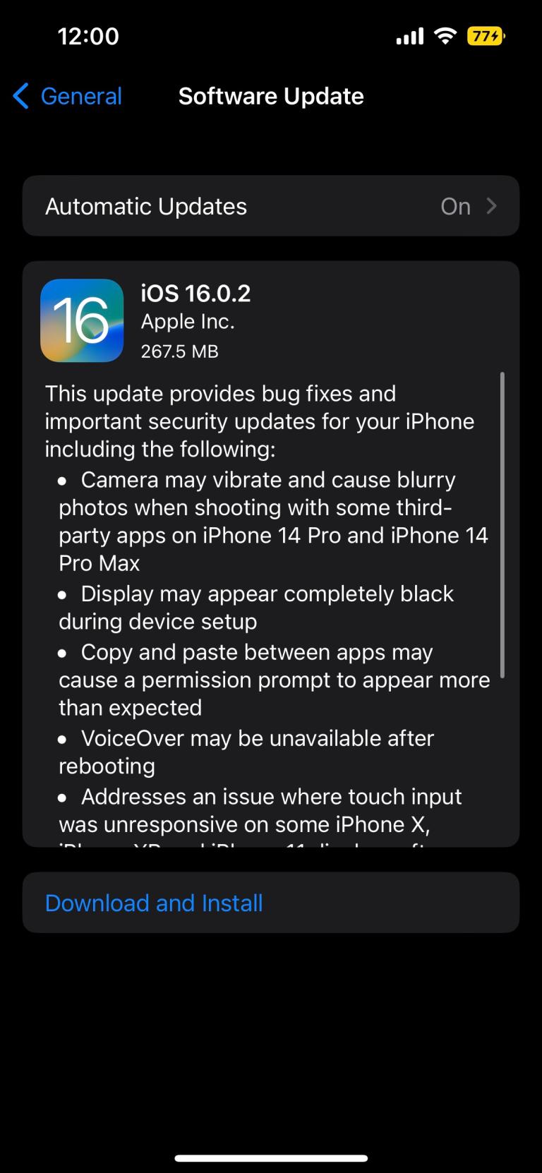 iOS 16.0.2 Released to Fix iPhone 14 Pro Camera Shaking Issue and More