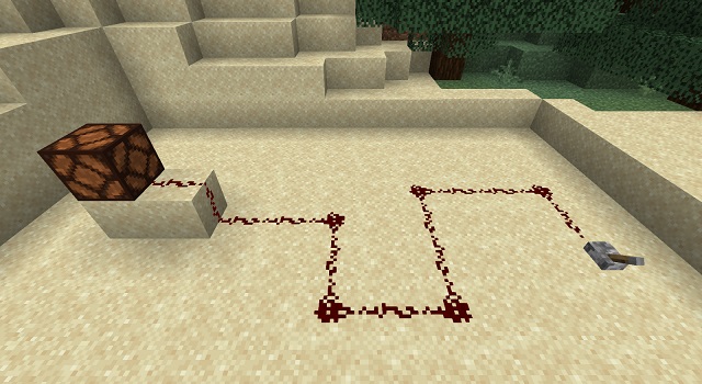 Lever Connected to Redstone Torch with Redstone Dust