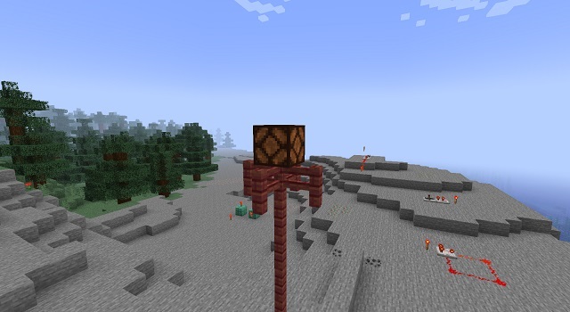 Redstone Lamp on a pillar