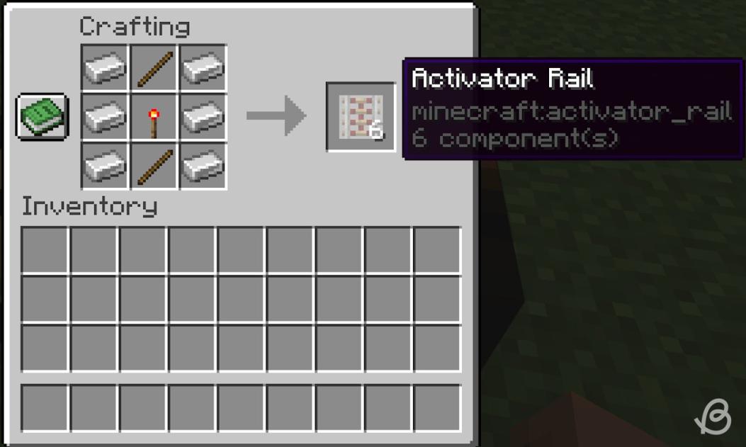 Activator rail crafting recipe