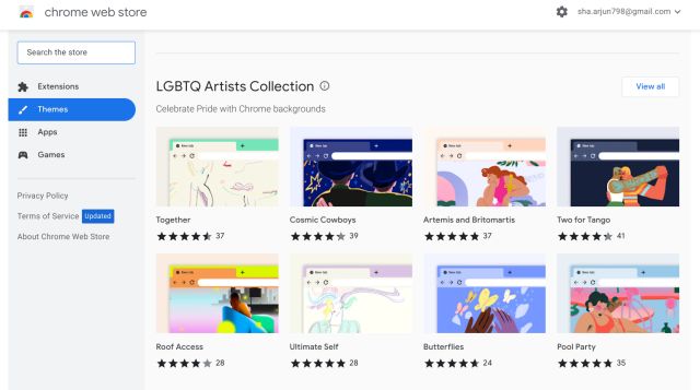 Chromebookలో థీమ్