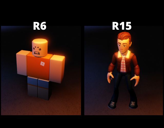 Zwei Körpertypen Von Roblox