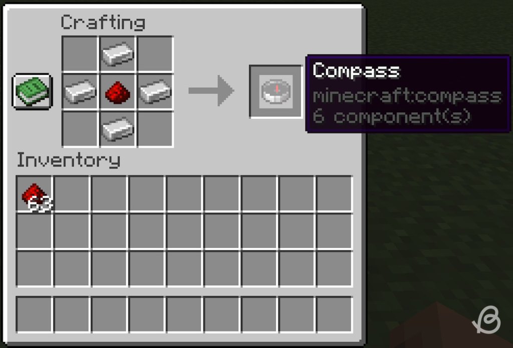 Compass crafting recipe