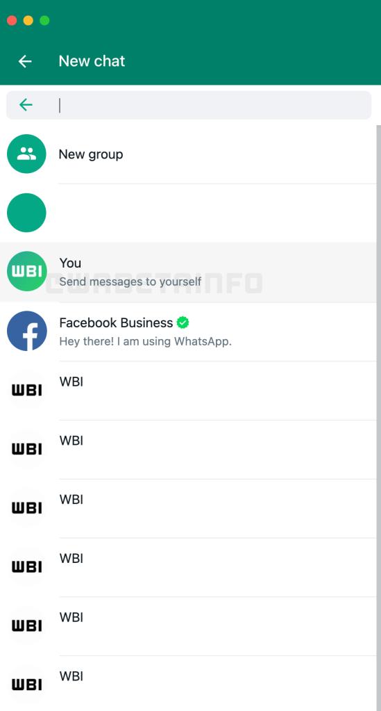 whatsapp message yourself via linked devices