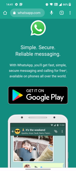 web WhatsApp listing 