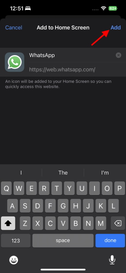 add shortcut ios