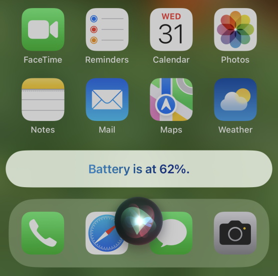 Fragen Sie Siri Nach Dem Batterieprozentsatz Auf Dem Iphone