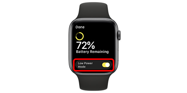 disable low power mode apple watch watchos 9