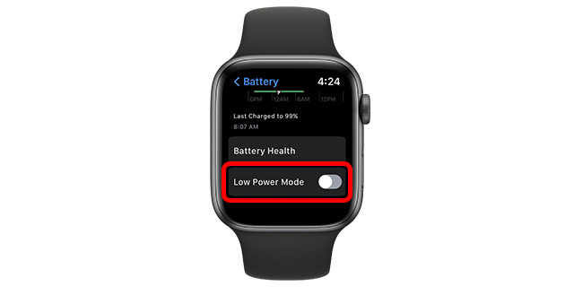 Enable Low Power Mode Watchos 9 Battery Settings