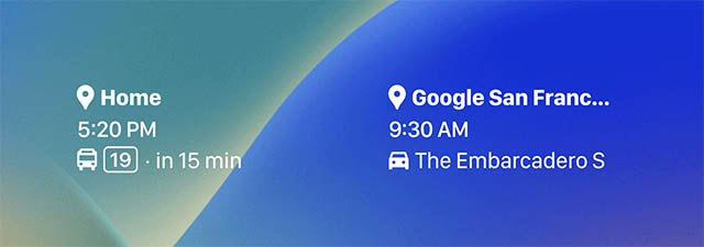 google maps lock screen widget iphone