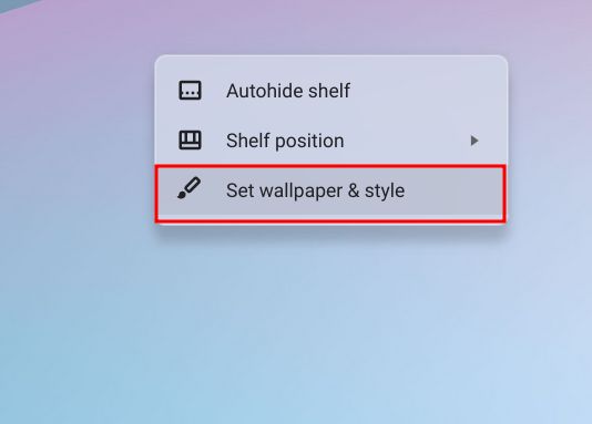 Change the desktop background on your Chromebook