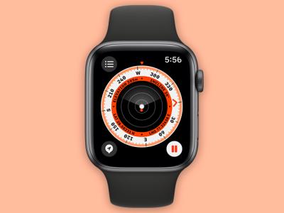 how to use compass app apple watch