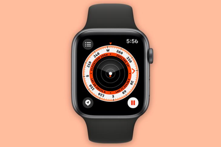 how to use compass app apple watch