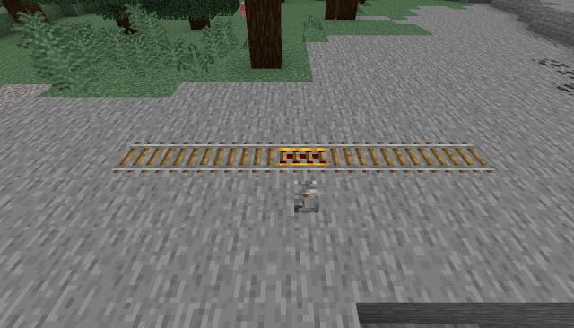 lever next to the powered rail