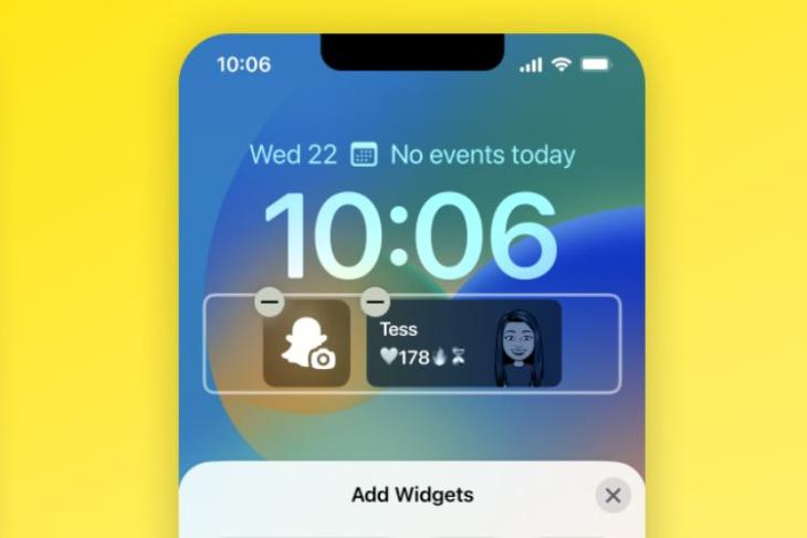 snapchat-introduces-ios-16-lock-screen-widget-chat-shortcuts-and-more