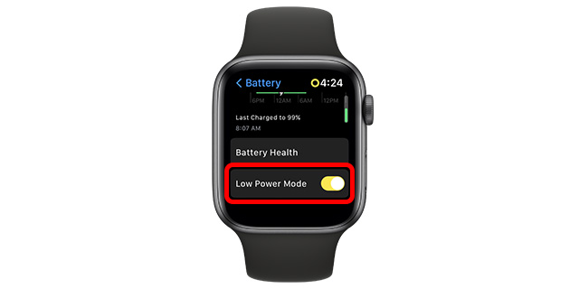 How to get apple watch off power discount reserve