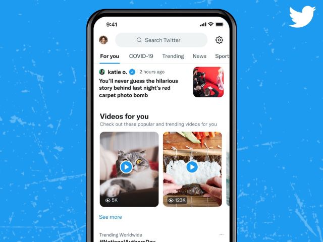 twitter video carousel in Explore