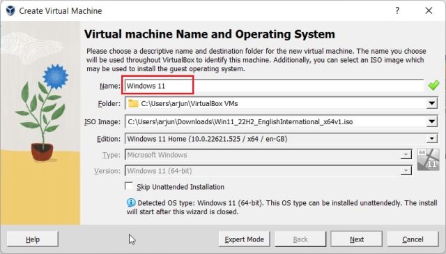 VirtualBox (2022) に Windows 11 をインストールする
