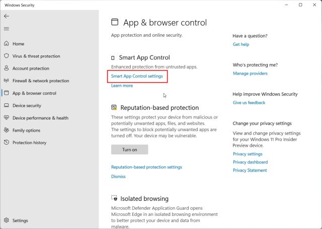 How to Enable Smart App Control on Windows 11?