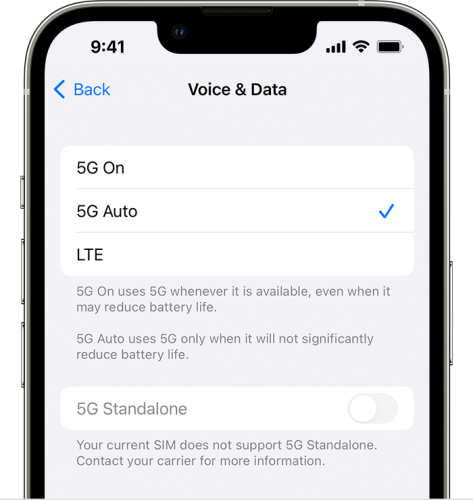 5g option on iphone - airtel