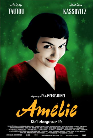 The official poster of the inspirational movie "Amelie".