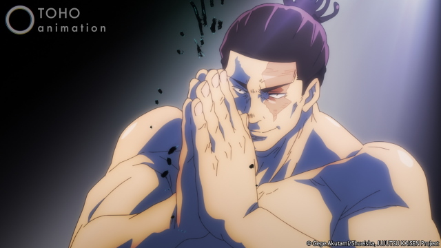 A picture of strongest character Aoi Todo in Jujutsu Kaisen anime.