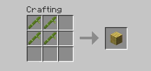 Crafting Recipe of Bamboo Planks