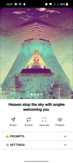 heaven starry ai