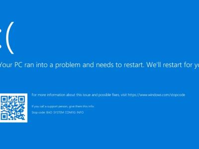 How to Fix Bad System Config Info Error in Windows 11