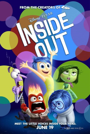 The official poster of  the inspirational movie "Inside Out".