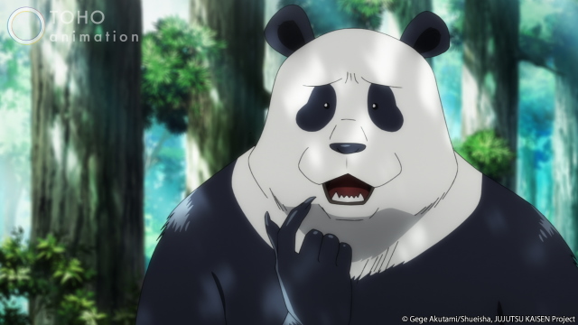 A picture of strongest character Panda in JJK anime.