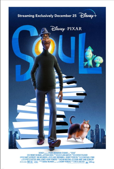 The official poster of the inspirational movie "Soul".