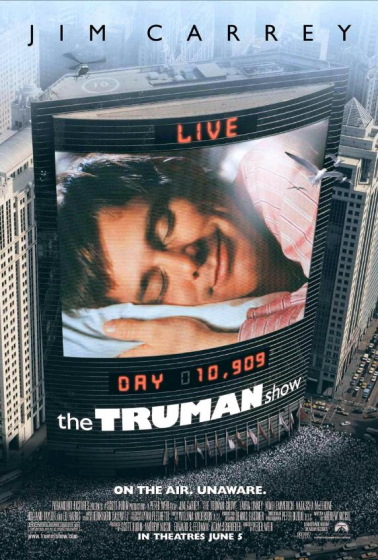 The official poster of "The Truman Show".
