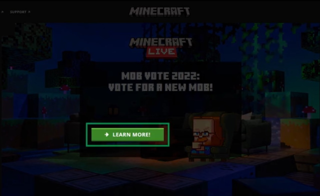 ⭐Mob Votação: Farejador🐢, Minecraft Live 2022